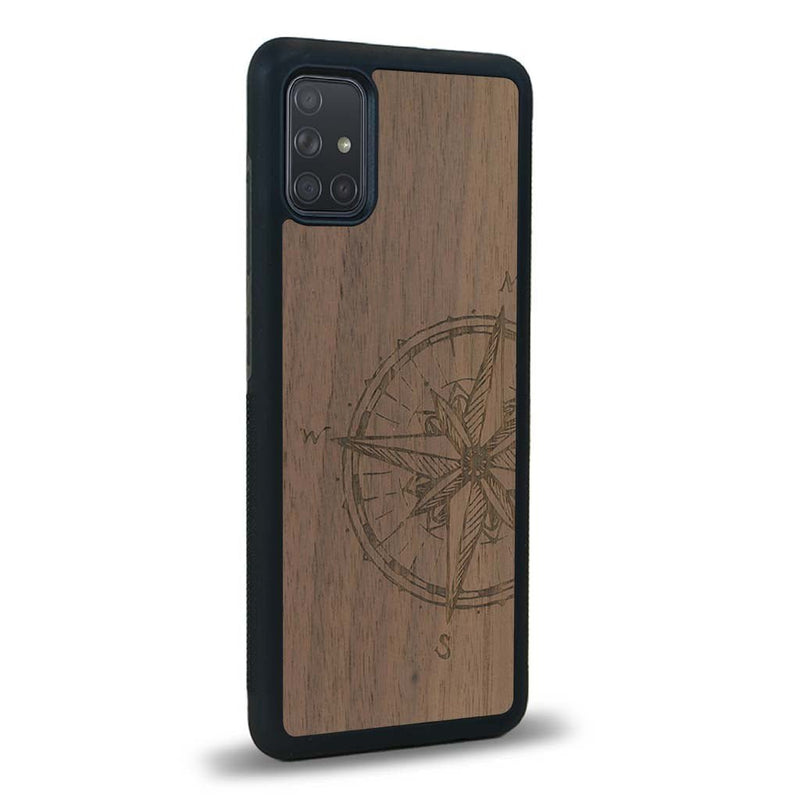 Coque Samsung A51 - La Rose des Vents - Coque en bois