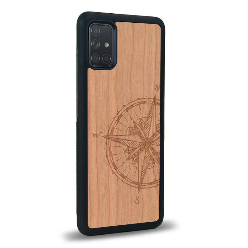 Coque Samsung A51 - La Rose des Vents - Coque en bois