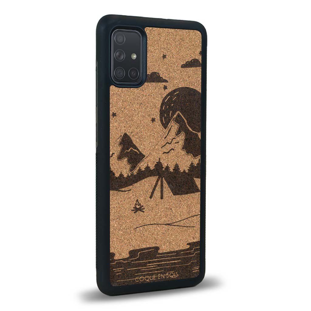 Coque Samsung A51 - Le Campsite - Coque en bois