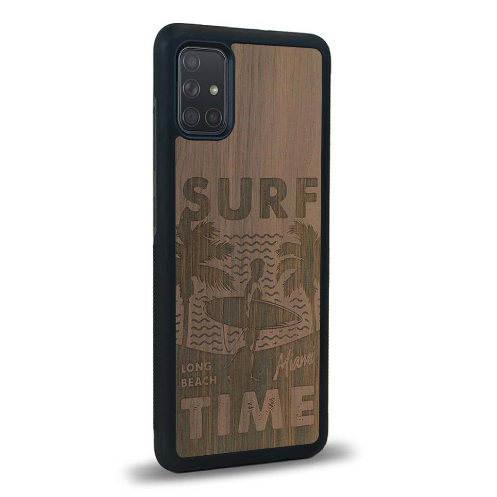 Coque Samsung A51 - Surf Time - Coque en bois