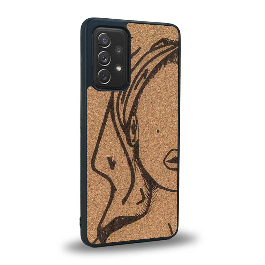 Coque Samsung A52 - Au féminin - Coque en bois