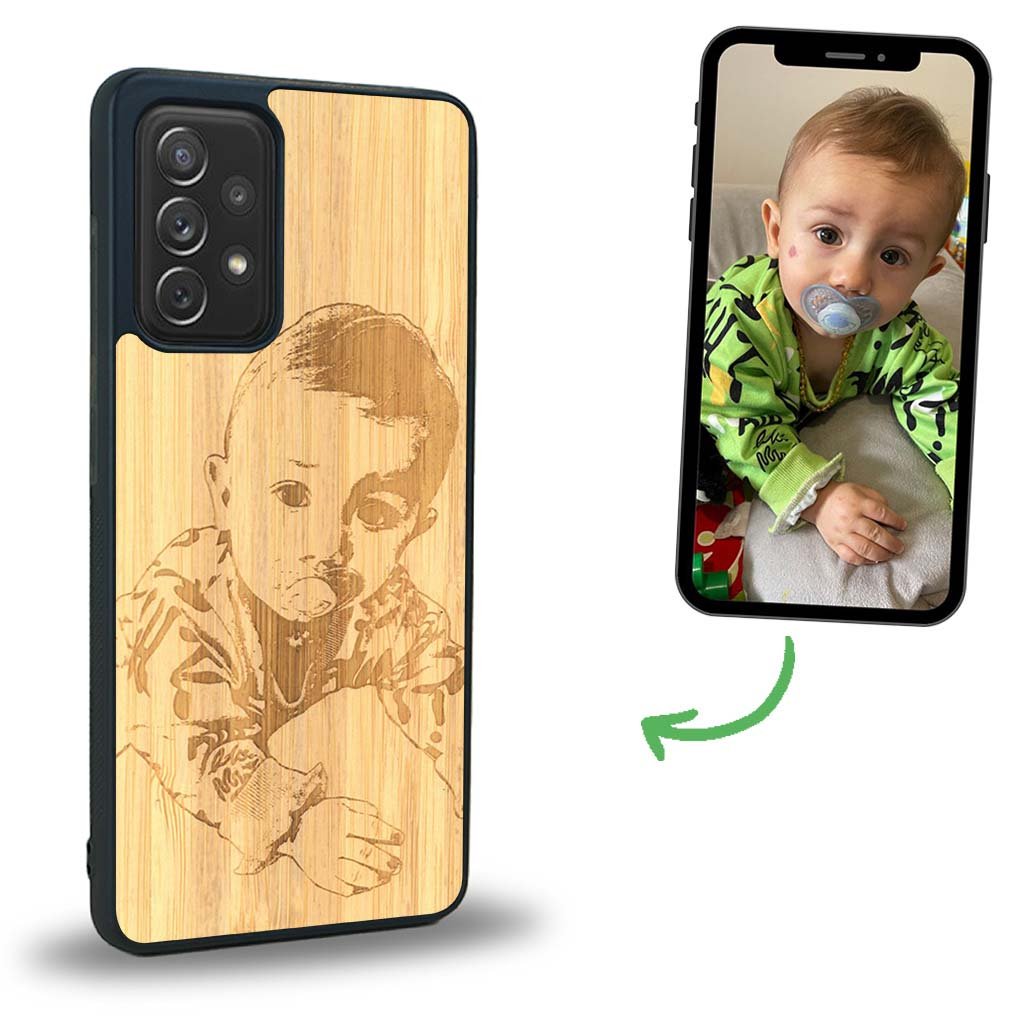 Coque Samsung A52 - La Personnalisable - Coque en bois
