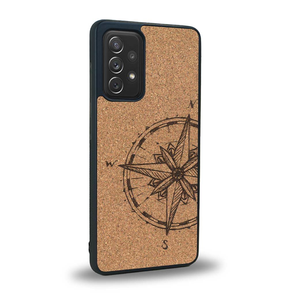 Coque Samsung A52 - La Rose des Vents - Coque en bois