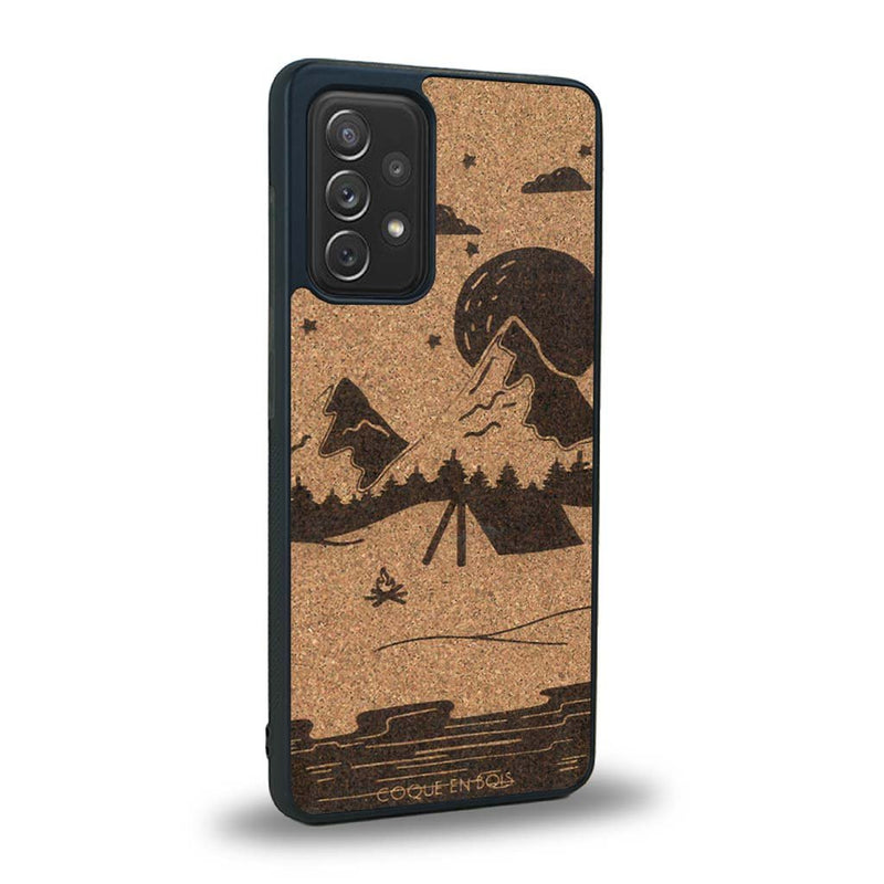 Coque Samsung A52 - Le Campsite - Coque en bois