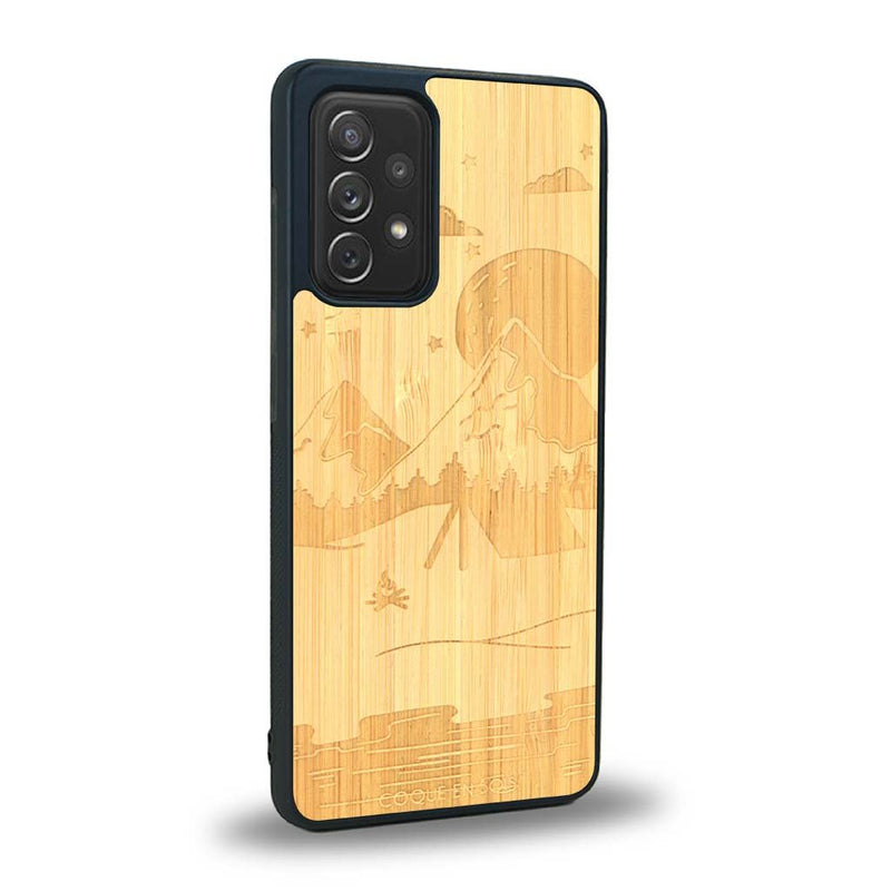 Coque Samsung A52 - Le Campsite - Coque en bois