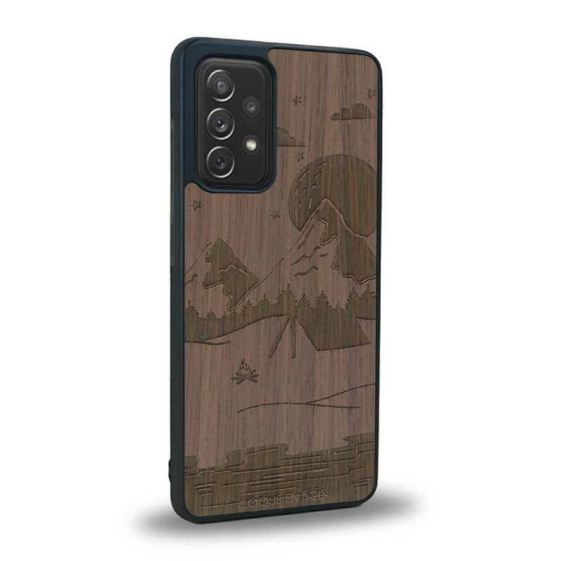 Coque Samsung A52 - Le Campsite - Coque en bois