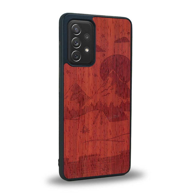 Coque Samsung A52 - Le Campsite - Coque en bois