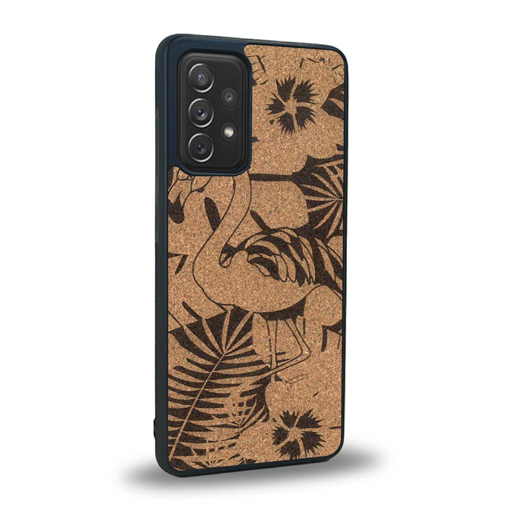 Coque Samsung A52 - Le Flamant Rose - Coque en bois