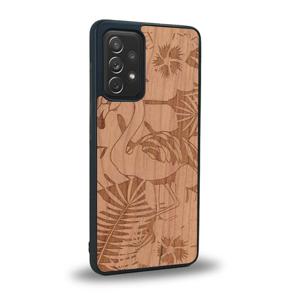 Coque Samsung A52 - Le Flamant Rose - Coque en bois