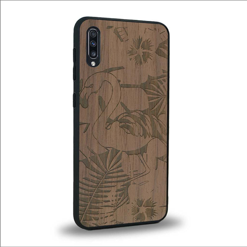 Coque Samsung A70 - Le Flamant Rose - Coque en bois