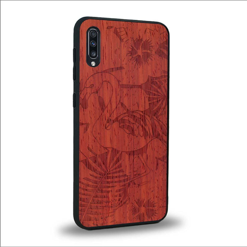 Coque Samsung A70 - Le Flamant Rose - Coque en bois