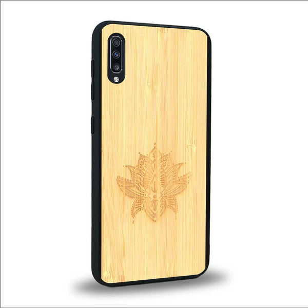 Coque Samsung A70 - Le Lotus - Coque en bois