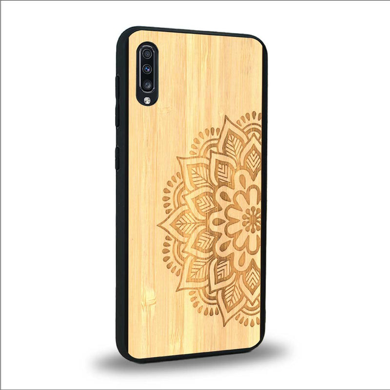 Coque Samsung A70 - Le Mandala Sanskrit - Coque en bois