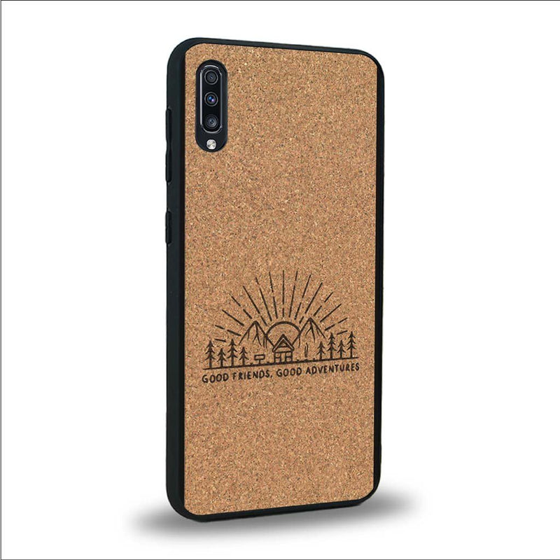 Coque Samsung A70 - Sunset Lovers - Coque en bois