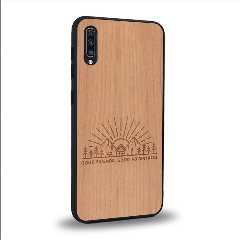 Coque Samsung A70 - Sunset Lovers - Coque en bois