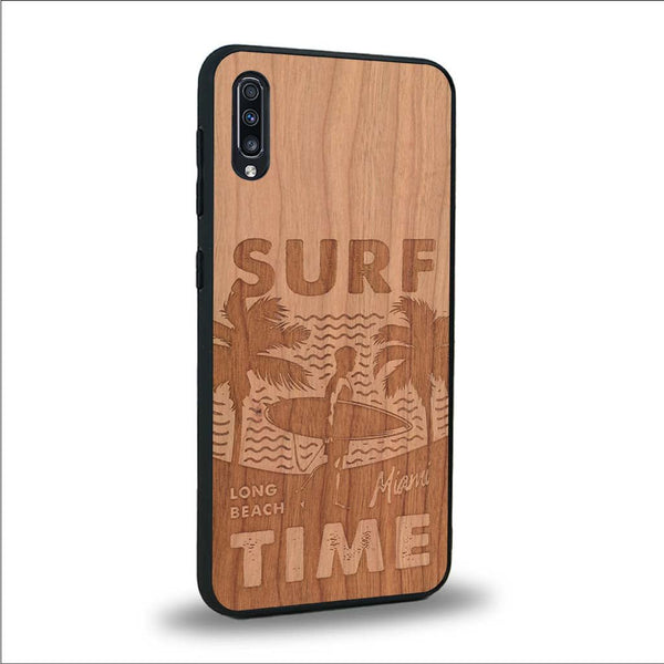 Coque Samsung A70 - Surf Time - Coque en bois