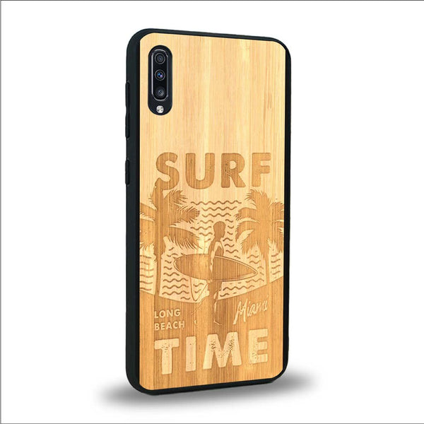 Coque Samsung A70 - Surf Time - Coque en bois