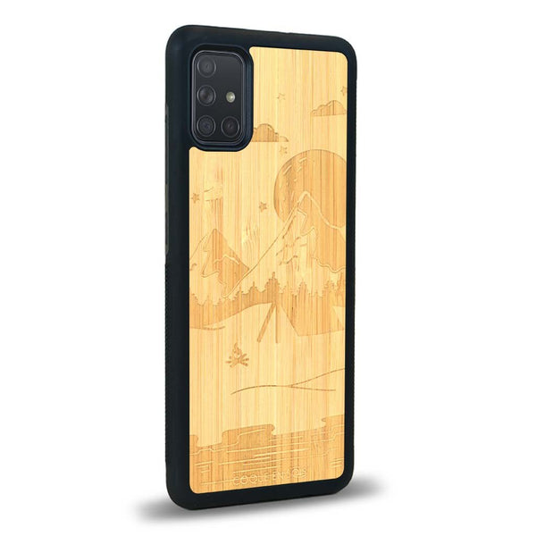 Coque Samsung A71 - Le Campsite - Coque en bois