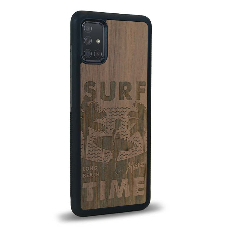 Coque Samsung A71 - Surf Time - Coque en bois