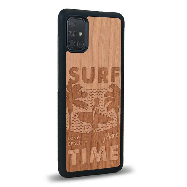 Coque Samsung A71 - Surf Time - Coque en bois