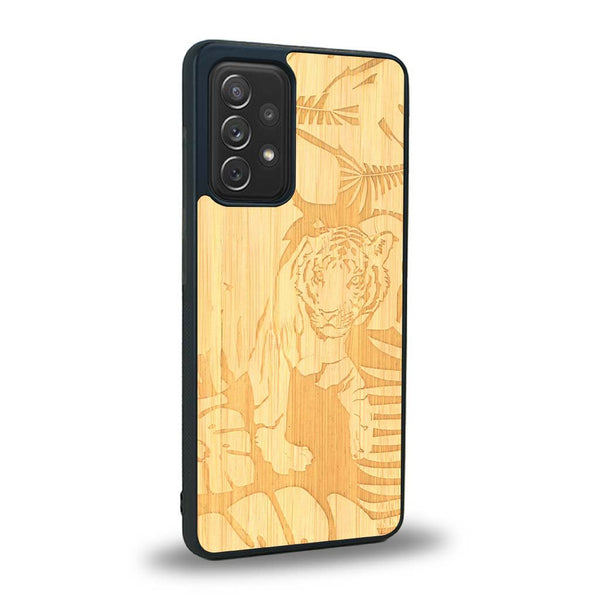 Coque Samsung A72 5G - Le Tigre - Coque en bois