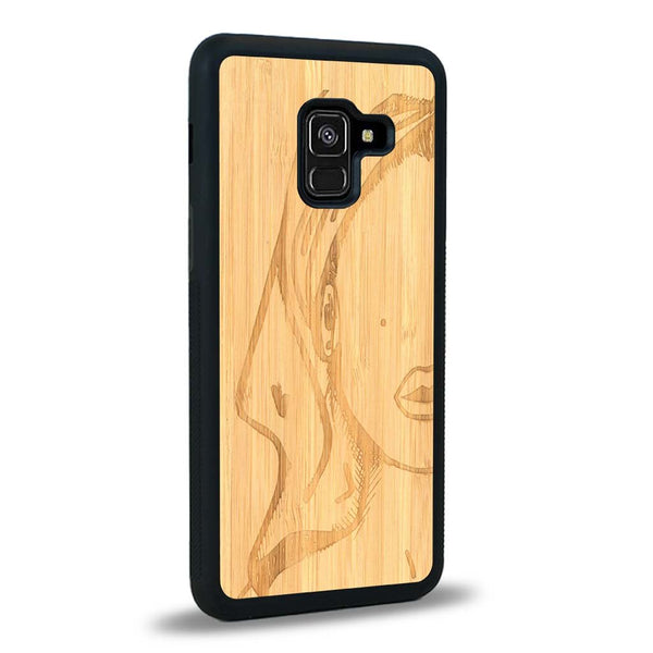 Coque Samsung A8 2018 - Au féminin - Coque en bois
