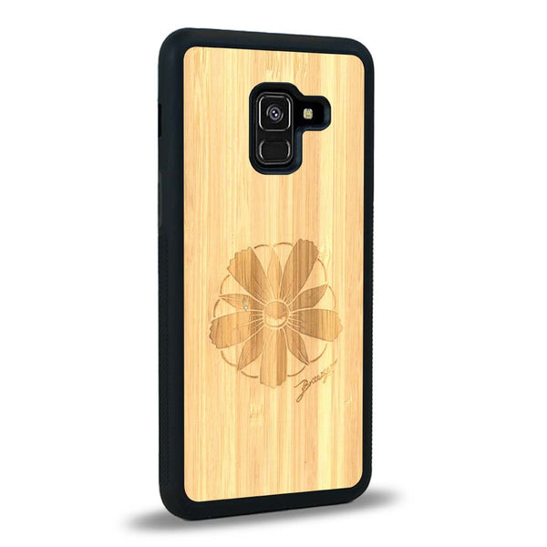 Coque Samsung A8 2018 - La Fleur des Montagnes - Coque en bois