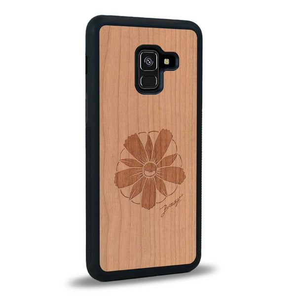 Coque Samsung A8 2018 - La Fleur des Montagnes - Coque en bois