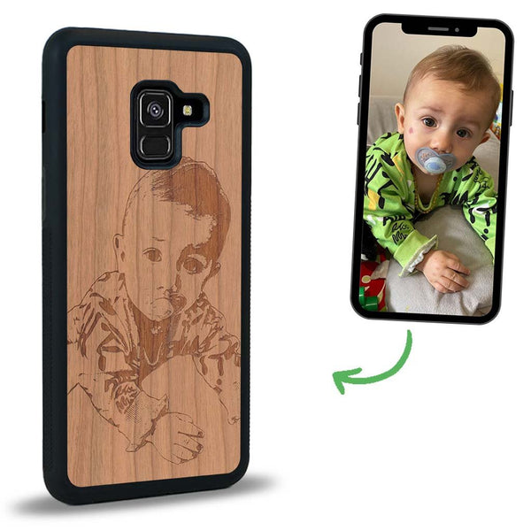 Coque Samsung A8 2018 - La Personnalisable - Coque en bois