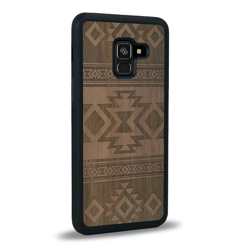 Coque Samsung A8 2018 - L'Aztec - Coque en bois