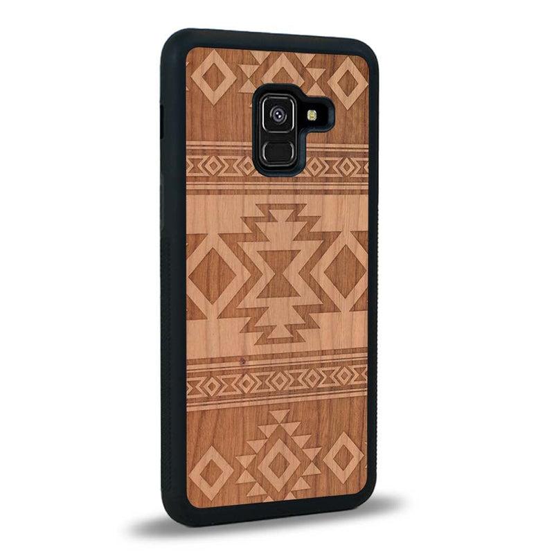 Coque Samsung A8 2018 - L'Aztec - Coque en bois