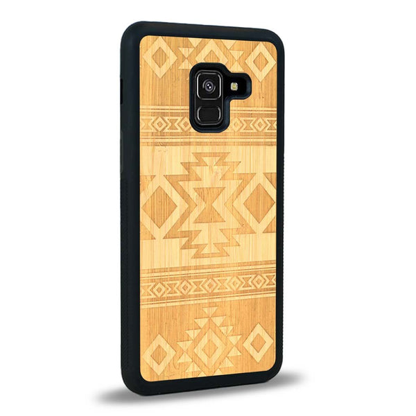 Coque Samsung A8 2018 - L'Aztec - Coque en bois