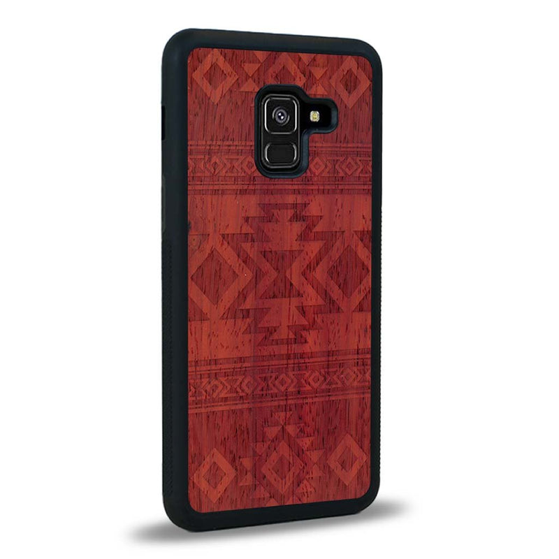 Coque Samsung A8 2018 - L'Aztec - Coque en bois