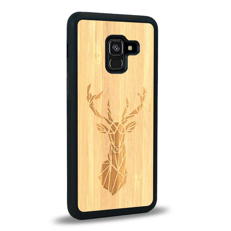 Coque Samsung A8 2018 - Le Cerf - Coque en bois