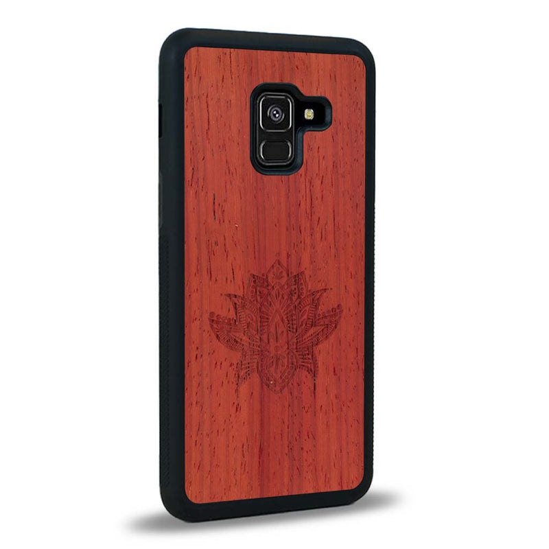 Coque Samsung A8 2018 - Le Lotus - Coque en bois