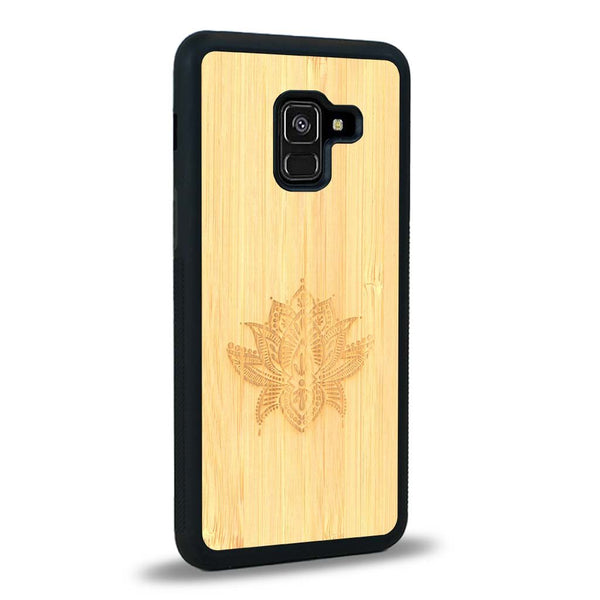Coque Samsung A8 2018 - Le Lotus - Coque en bois