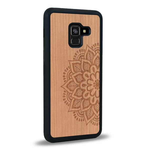 Coque Samsung A8 2018 - Le Mandala Sanskrit - Coque en bois