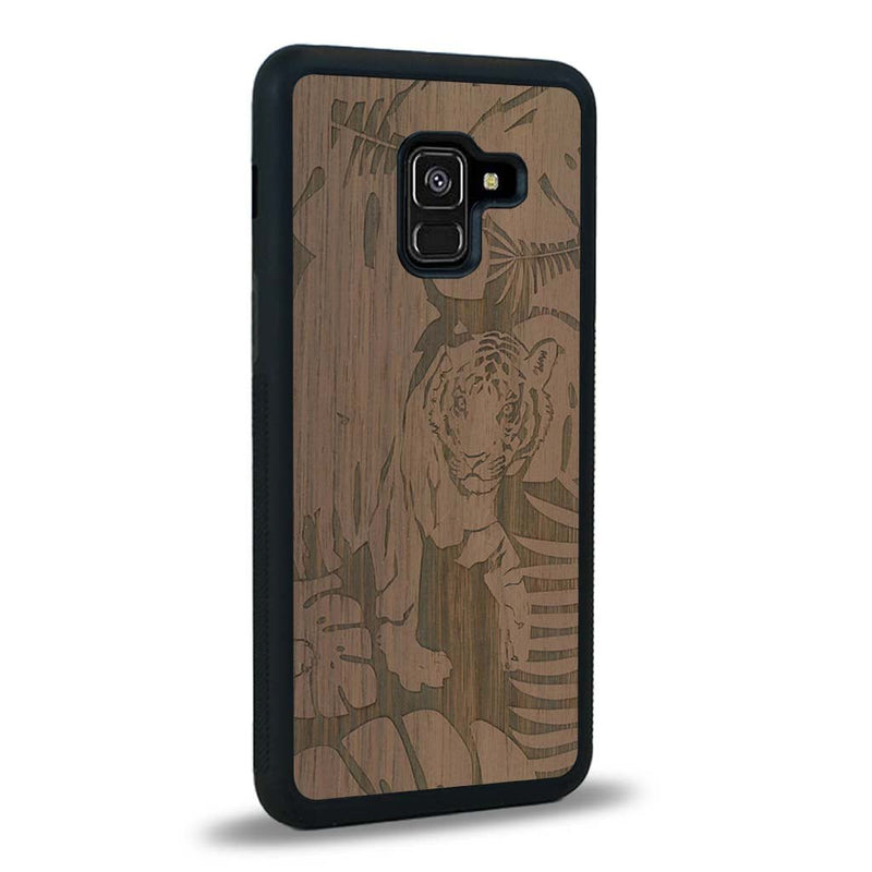 Coque Samsung A8 2018 - Le Tigre - Coque en bois