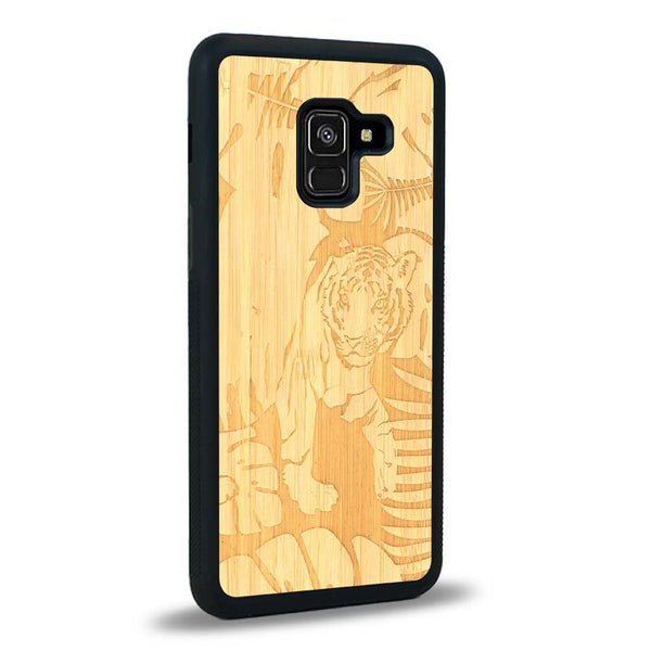 Coque Samsung A8 2018 - Le Tigre - Coque en bois