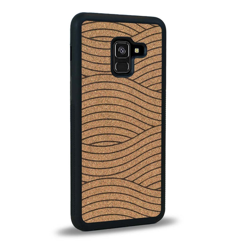 Coque Samsung A8 2018 - Le Wavy Style - Coque en bois