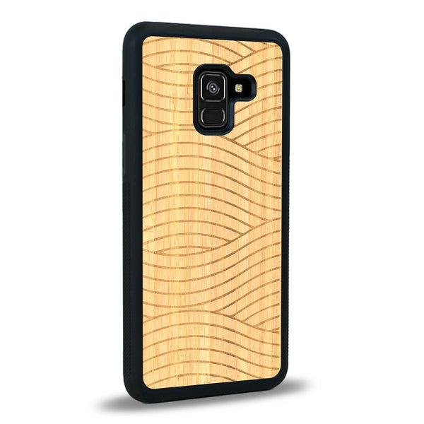 Coque Samsung A8 2018 - Le Wavy Style - Coque en bois