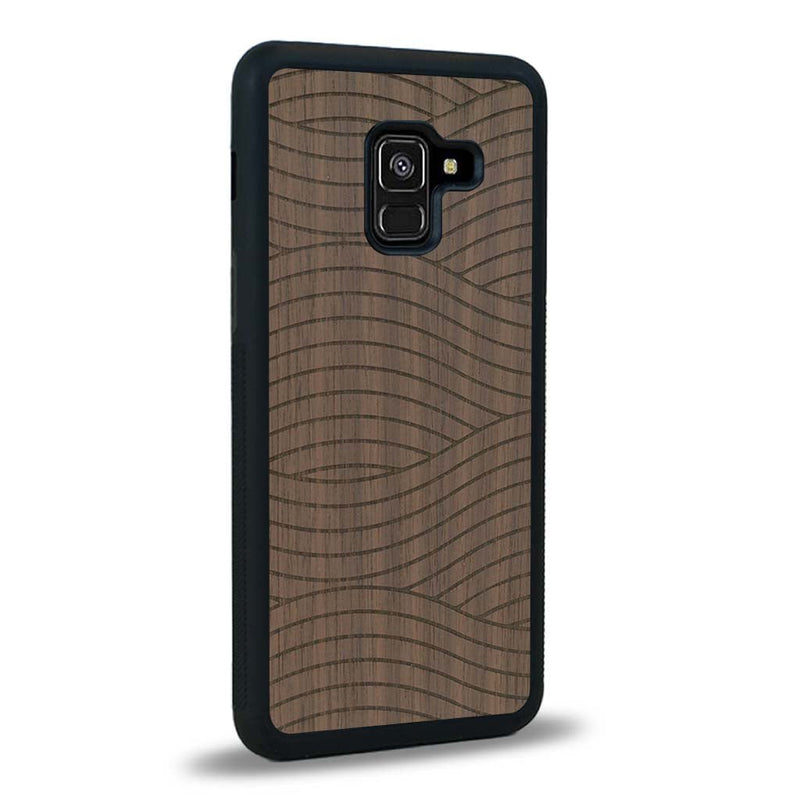 Coque Samsung A8 2018 - Le Wavy Style - Coque en bois