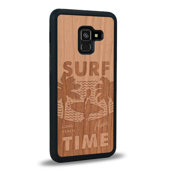 Coque Samsung A8 2018 - Surf Time - Coque en bois