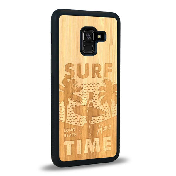 Coque Samsung A8 2018 - Surf Time - Coque en bois