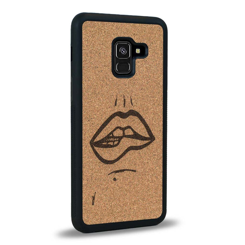 Coque Samsung A8 2018 - The Kiss - Coque en bois