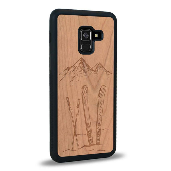 Coque Samsung A8 2018 - Winter Holidays - Coque en bois