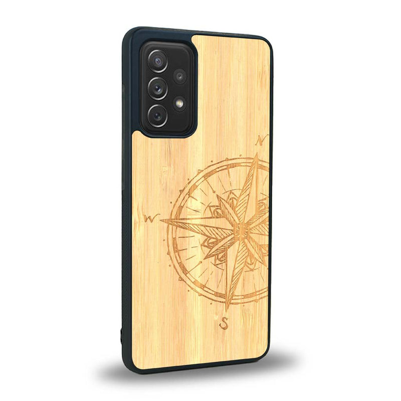 Coque Samsung A91 - La Rose des Vents - Coque en bois