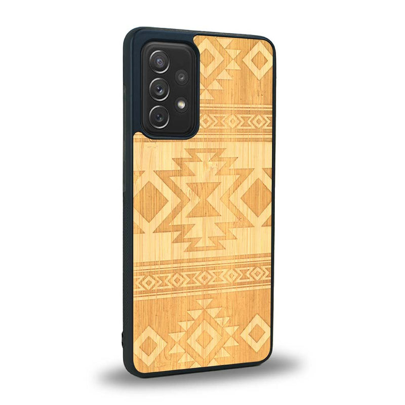 Coque Samsung A91 - L'Aztec - Coque en bois