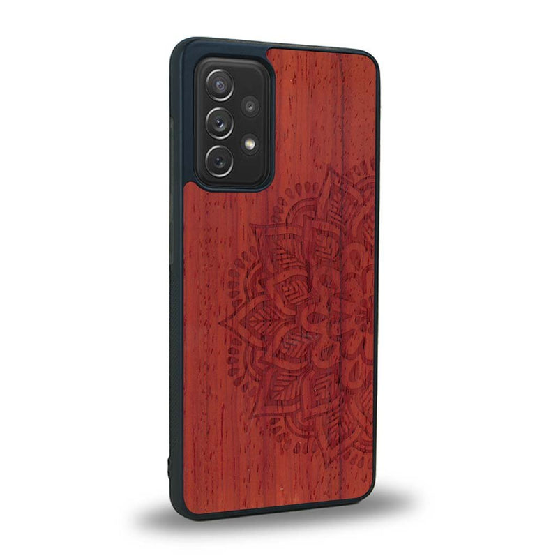 Coque Samsung A91 - Le Mandala Sanskrit - Coque en bois