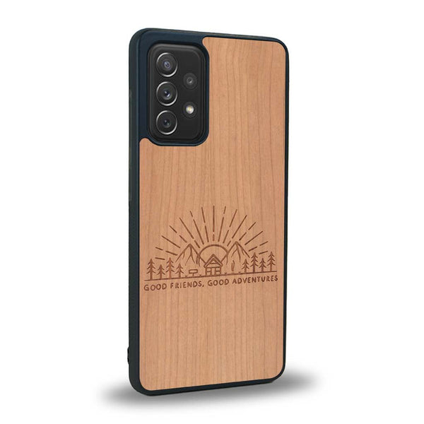 Coque Samsung A91 - Sunset Lovers - Coque en bois